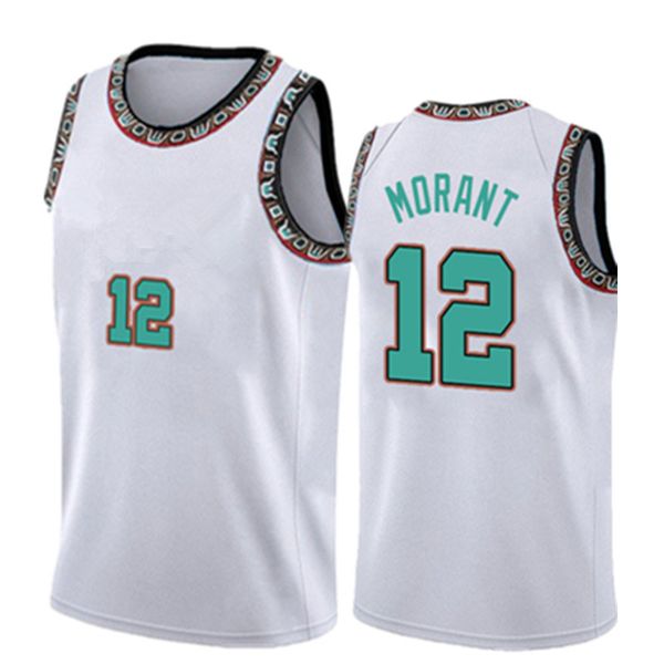 

ja 12 morant jersey basketball jerseys mens s-xxl black green, Black;red