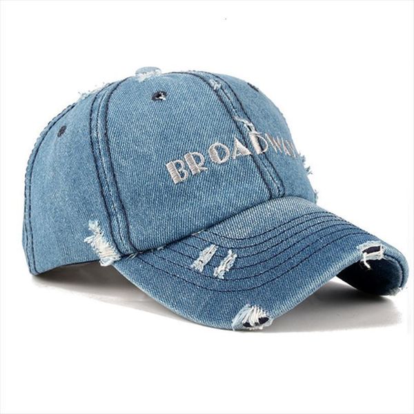 

Womens Cowboy Hat Fashion Distress Letter Embroidery Spring Summer Snapback Female Cotton Sun Visor Boy Girl Baseball Cap, Blue;gray