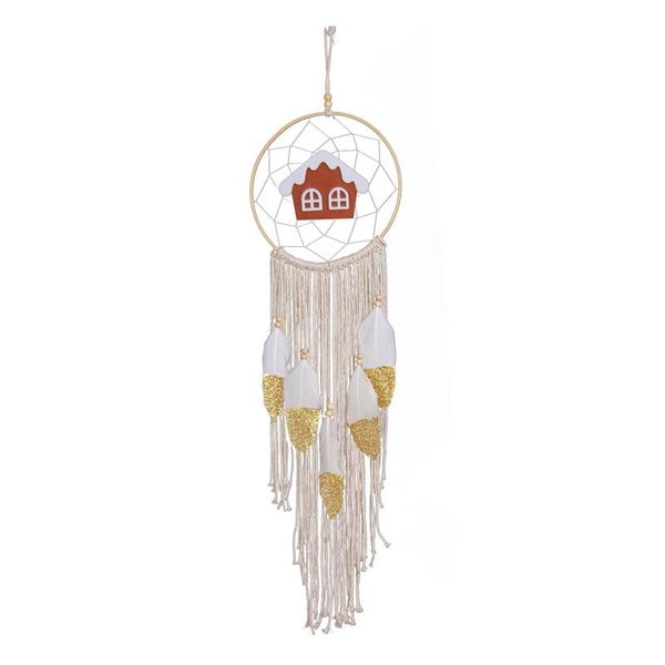 

ins style dream catcher lamp feather wind bell automotive supplies hanging home decoration dreamcatcher birthday gift decorative objects & f