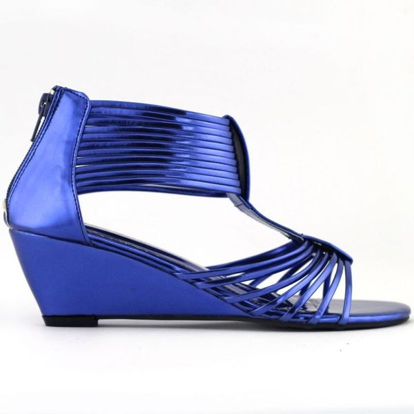 

strappy gladiator wedge eve sandals shoes dress, Black