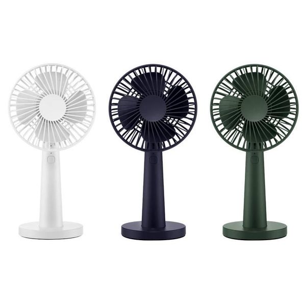 

electric fans mini handheld fan 3-speed strong wind adjustable 2000mah battery driven usb rechargeable removable cover