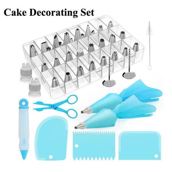 

baking & pastry tools icing piping tips cake decorating sets nozzles converter turntable scraper cream bag confectionery dessert