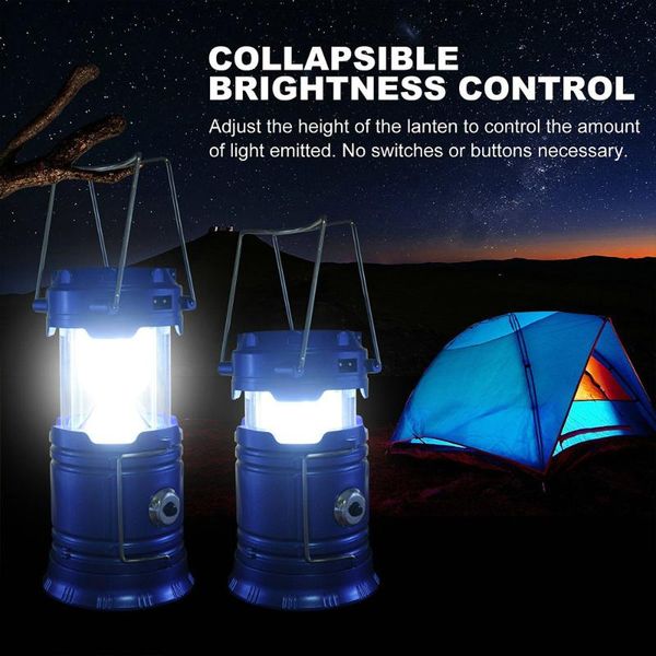 

outdoor flashlights luminaire led 6leds solar power collapsible portable lamp rechargeable hand camping lantern light torches