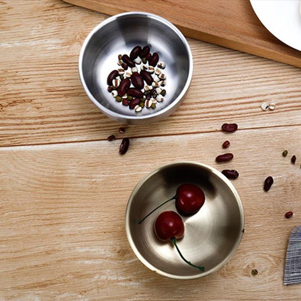 

stainless steel heat insulated round rice soup bowl kitchen dining tableware mixing bowls multifunctional seasoning