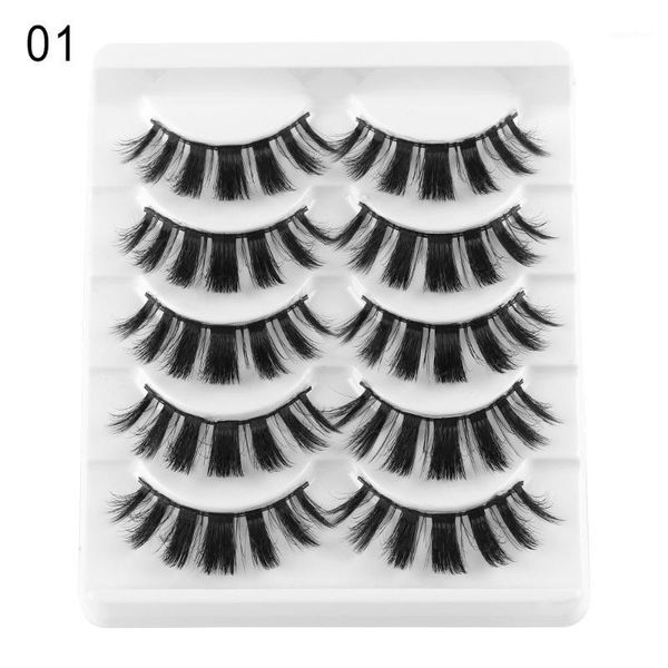 

pairs 3d mink hair false eyelash thick cross wispy charming eyelashes handmade long fluffy eye makeup lashes dropship1