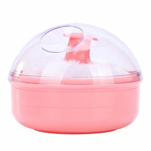 

sponges, applicators & cotton powder puff portable baby kid's soft body talcum sponge box case container useful cosmetics for face mak