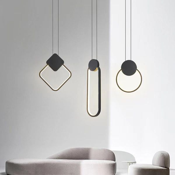 

pendant lamps round minimalist creative restaurant small chandelier personality bedside bedroom living room cafe bar led chande