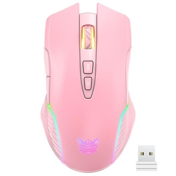 

mice professional gaming mouse computer gamer rgb rechargeable deskpc ergonomic wireless for lapgames