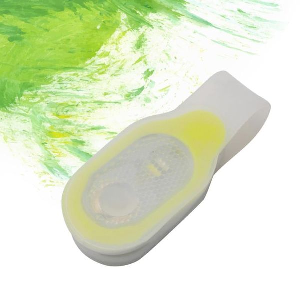 

multifunctional magnetic safety warning light outdoor running lights glowing clip for clothes bike armband key chain (yellow)