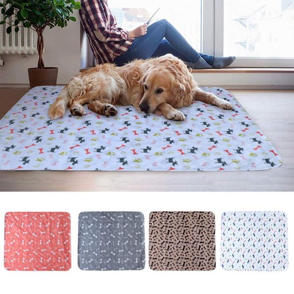 

kennels & pens reusable dog diaper mat waterproof absorbent pet pee pads washable puppy urine training seat cover drop