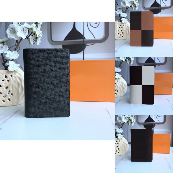 

passport holder designer bags mens womensleather short style cards holders bank card case dust bag box fashion mini coin purse, Brown;gray