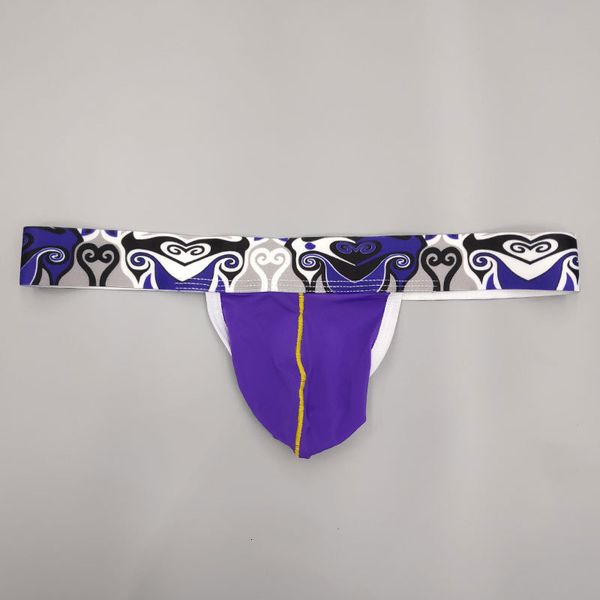 

men's thong ice silk breathable, Black;white