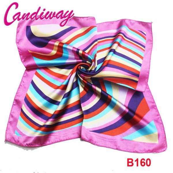 

scarves fashion women silk scarf small square ladies bandana hijab foulard accessories 50cm, Blue;gray