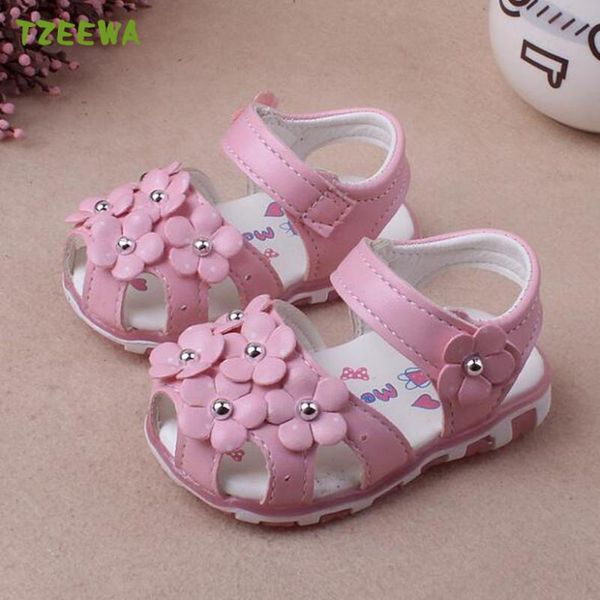 

sandals kids shoes for girls 2021 sandale fille summer child flower princess baby fashion, Black;red