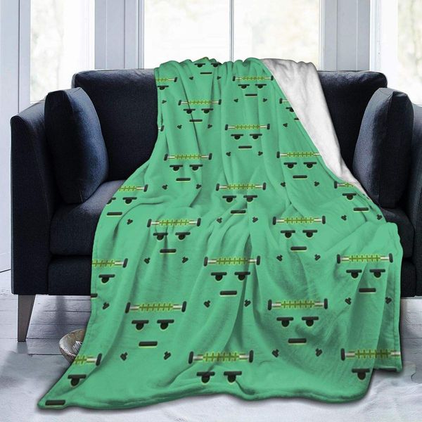 

monster face frankenstein ultra-soft lightweight blanket flannel throw blanket