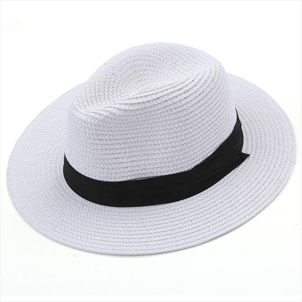 

summer hats for women black ribbon panama straw hat fashion lady beach sun, Blue;gray