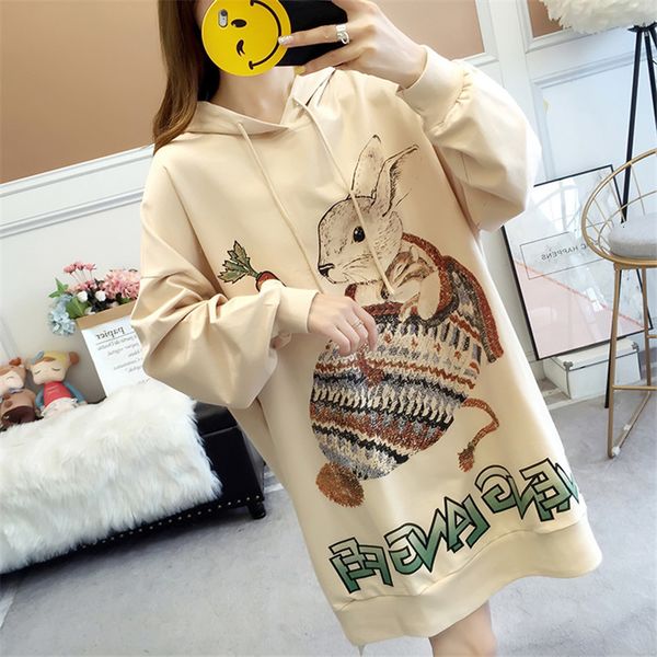

maternity dress cartoon hoodies sweatshirts maternity long sleeve hooded pregnant women sweater casual pullover jumper, White