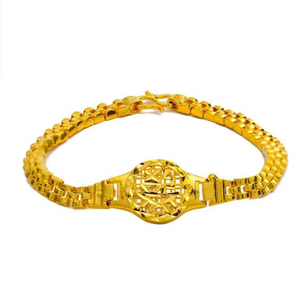 

charm bracelets wholesale pure gold color watch shape bangles & for women,,luxury women bracelet, wedding jewelry, Golden;silver