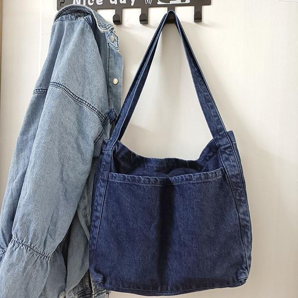 

evening bags handbags for women casual denim shoulder bag fashion female shopping pack travel zipper handbag tote ladies cowboy