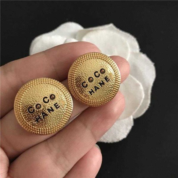 

xiangjia / vintage subtitle diyou 925 silver needle fashion trend women's earringsk, Golden