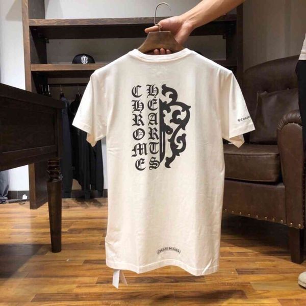 

21 new crosin cotton short sleeve t-shirt for men and women, White;black