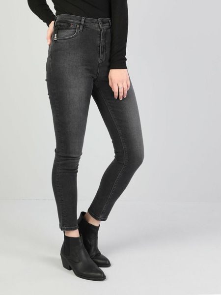

dark gray woman pants cl1045951 women's & capris, Black;white