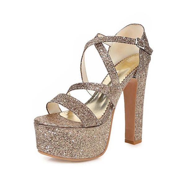 

sandalias mujer 2021 sexy14cm thin heels women pumps ankle strap peep toe platform dress party wedding shoes big size 31-48 d-7 sandals, Black