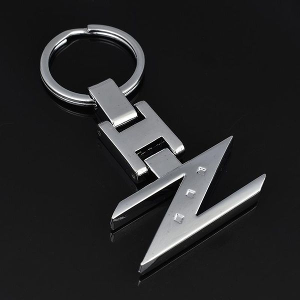 

keychains alloy car styling keychai z style key chain rings for nissan 280zx 300zx 350z 370z accessories, Silver