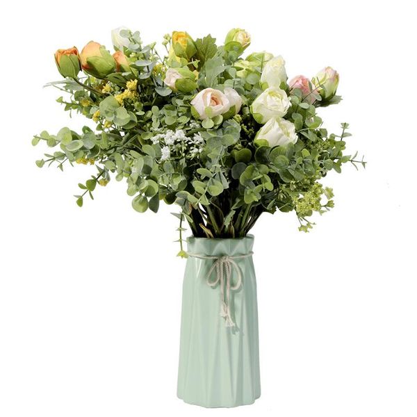 

decorative flowers & wreaths 35cm silk gypsophila diy artificial baby breathing flower floral fake silicone plants wedding decor home arrang