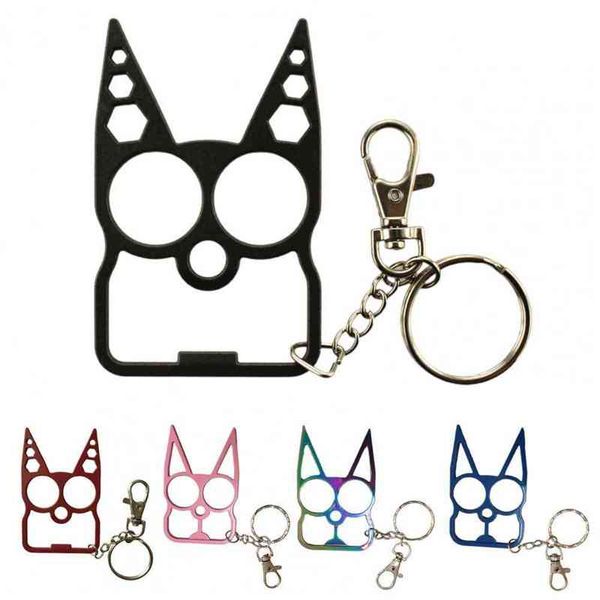 

keychains multifunctional wrench, tiger screwdriver, cartoon cat, handbag accessories, rabbit ear cat, Silver