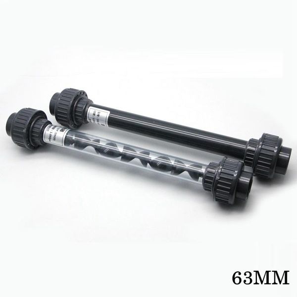 

watering equipments 63mm pvc static mixer plastic dosing liquid union sk type grey/clear pipe