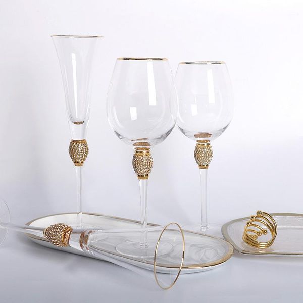 

phnom penh cocktail glass wrapped with diamond wine set champagne goblet crystal grape cup glasses