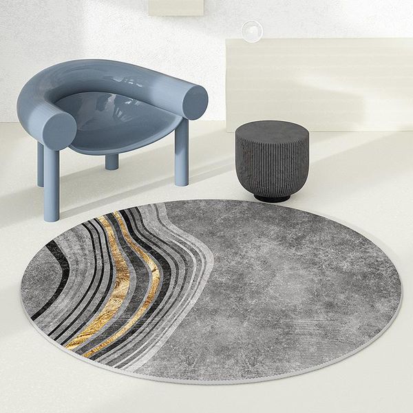 

carpets light luxury round carpet living room sofa study computer chair floor mat bedroom rocking rugs home hanging basket