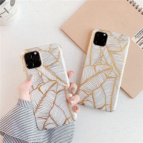 

leaf print cell phone cases soft full cover for iphone xs max 97107