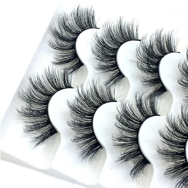 

pairs natural 6d faux mink hair false eyelashes handmade long wispies lashes cruelty-criss-cross 7 styles1