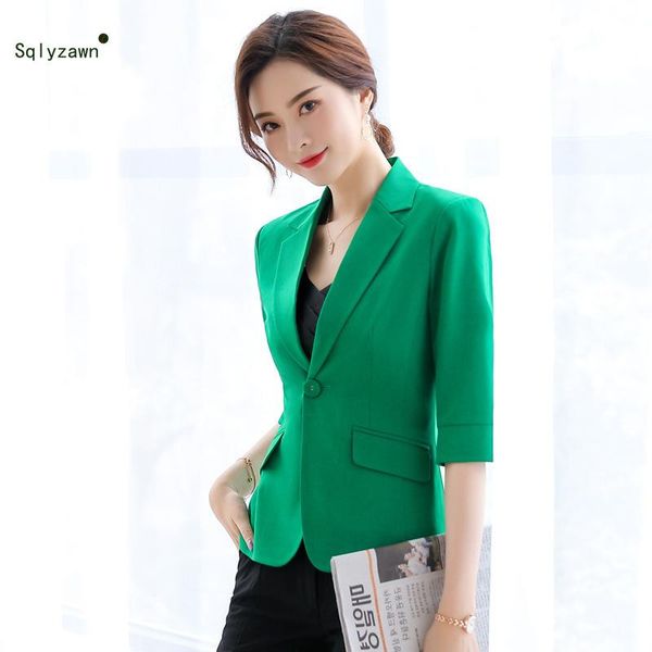 

candy colors spring and autumn blazer women 2021 solid color fashion slim short elegant single chic 4xl women's suits & blazers, White;black