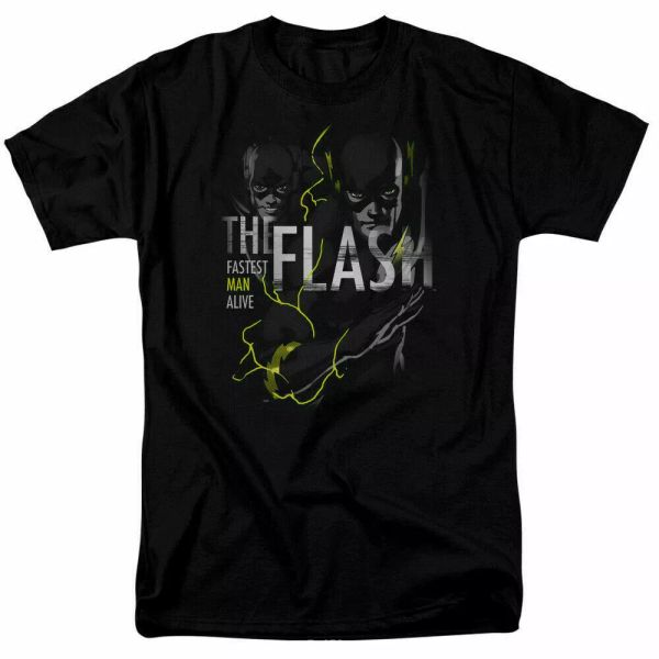

the flash bold flash t shirt licensed comic book tee black, White;black