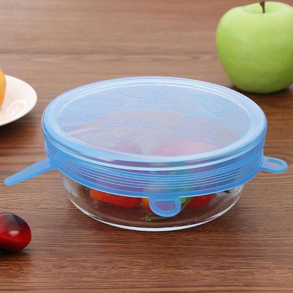 

kitchen storage & organization silicone stretch lids practical multi-functional durable cookware reusable pan bowl pot food fruit fresh seal