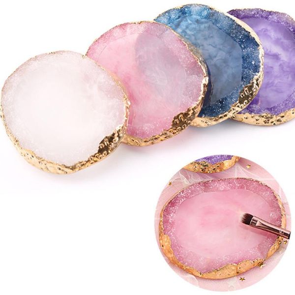 

nail art kits 1pc design crystal resin palette 4 colors display painting plate tools for diy and salon