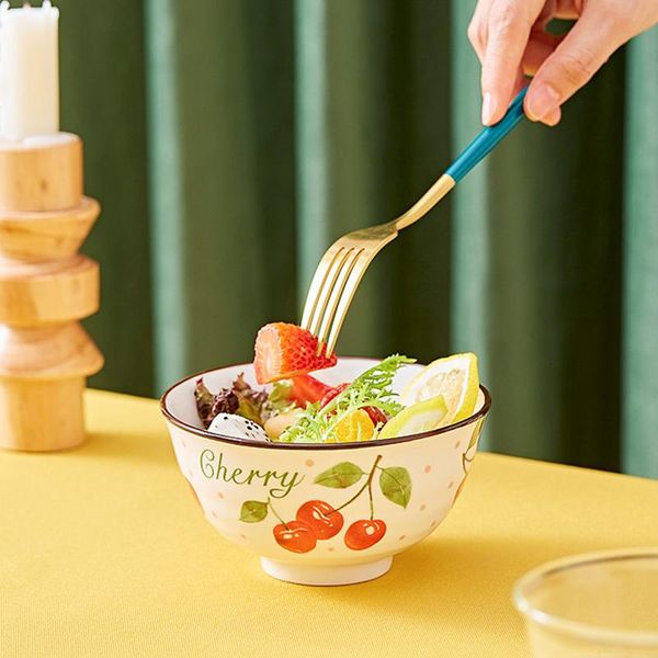 

bowls 5 inch cartoon fruit rice bowl ceramic deep dishes saucer dish plates for