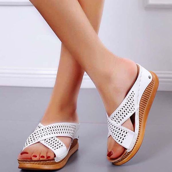

sandals woman summer shoes women wedges casual sandalias beaches female, Black
