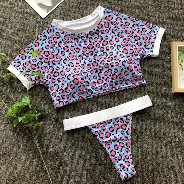 

t-shirt thong bikinis set leopard swimwear women beach swimming suit maillot de bain brazilian bikini push up swimsuit women's, White;black