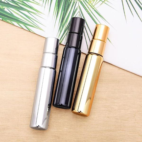 

storage bottles & jars 1pc 10ml aluminum perfume spray bottle empty travel holder makeup lotion container cosmestic accessories