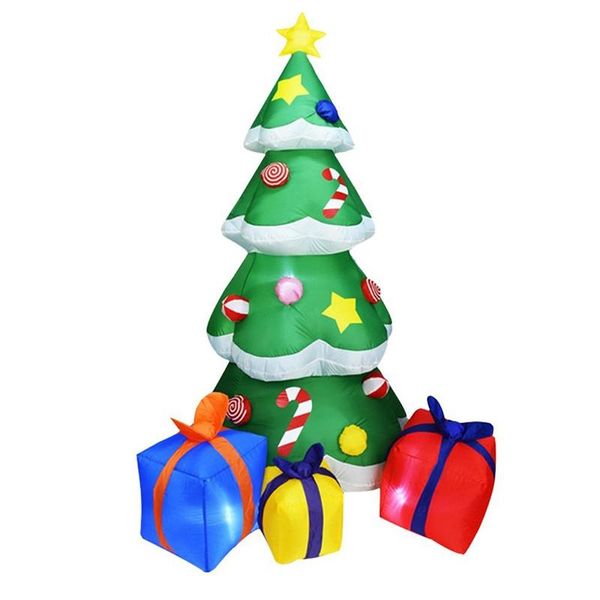 

christmas decorations 2.1m high automatic inflatable tree garden decoration spree home decor party supplies