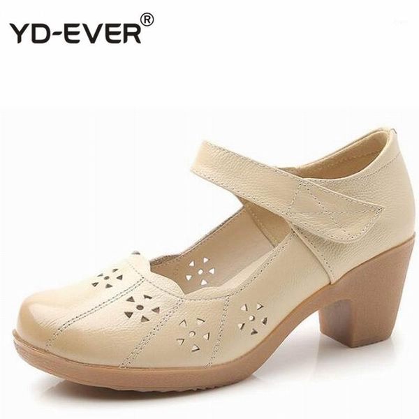 

dress shoes spring autumn woman 100% genuine leather women pumps lady round toe platform shallow mouth size 32-42, Black