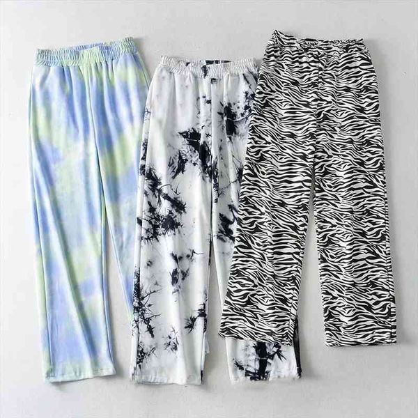 

casual wide leg pants women amp 39 s summer elastic high waist print loose straight pants wannathis zebra print wide leg, Black;white