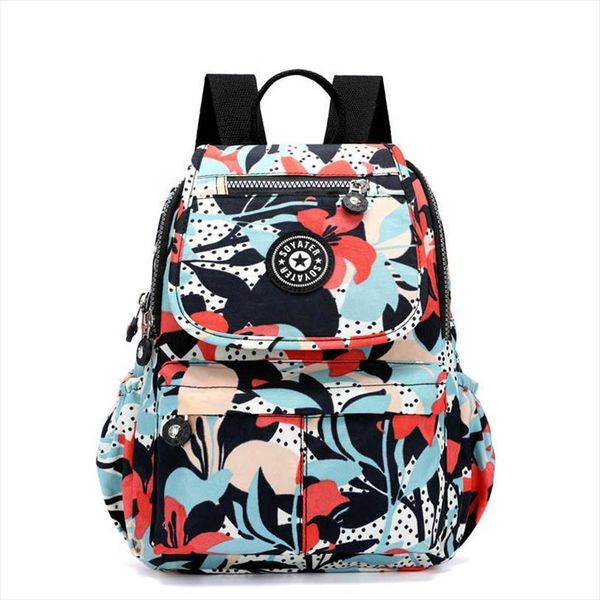 

nylon waterproof backpacks for women casual cute school bag teenagers flower rucksack femininas mochilas mujer