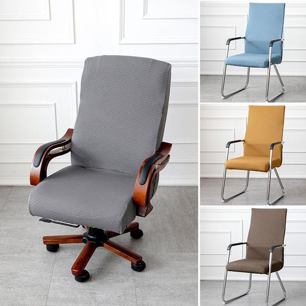 

chair covers solid color office cover spandex computer armchair restaurant