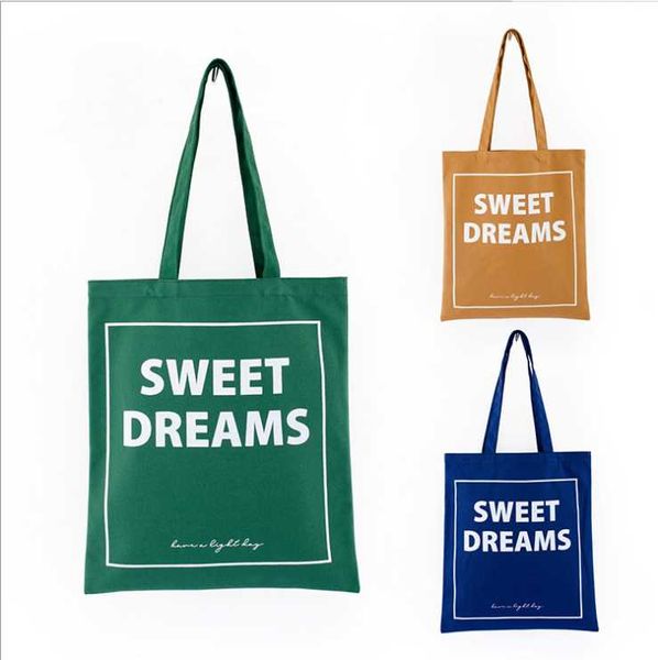 

gift wrap handbags custom canvas tote bag print text your design grocery daily use reusable cotton travel casual shopping