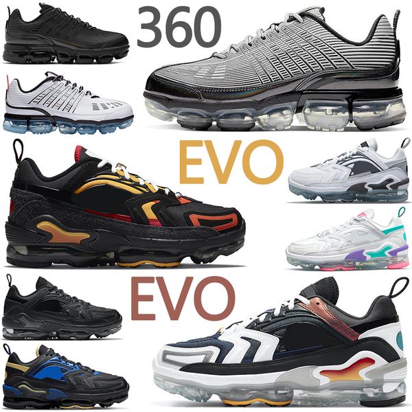 

360 evo mens womens running shoes triple black silver metallic evolution of icons multi-color first use oreo men trainers sports sneakers ru